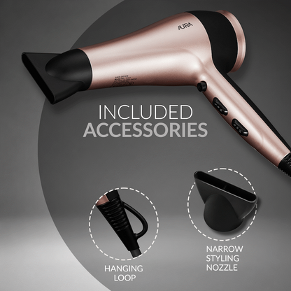 Aura by Elektra 2400W Ionic Hair Dryer