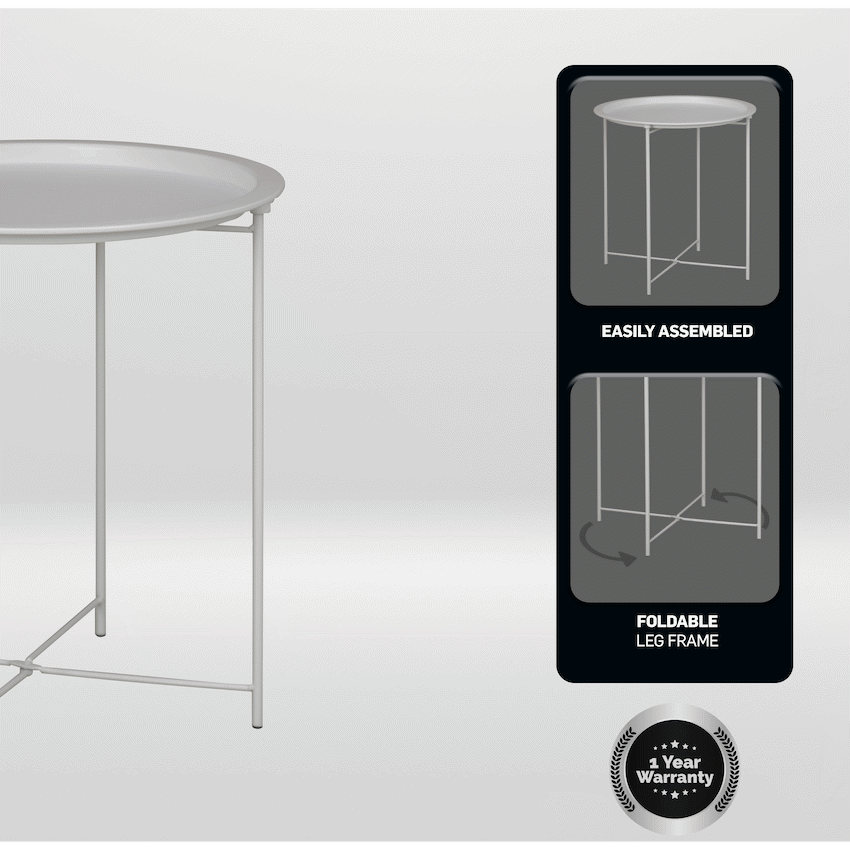 Everfurn Nala Side Table - White