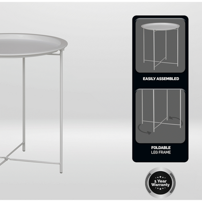Everfurn Nala Side Table - White