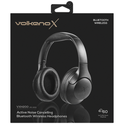 VolkanoX VXH200 Bluetooth Headphones with ANC - Black