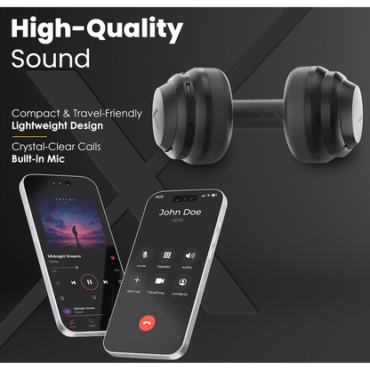 VolkanoX Halo ANC Bluetooth Headphone - Black