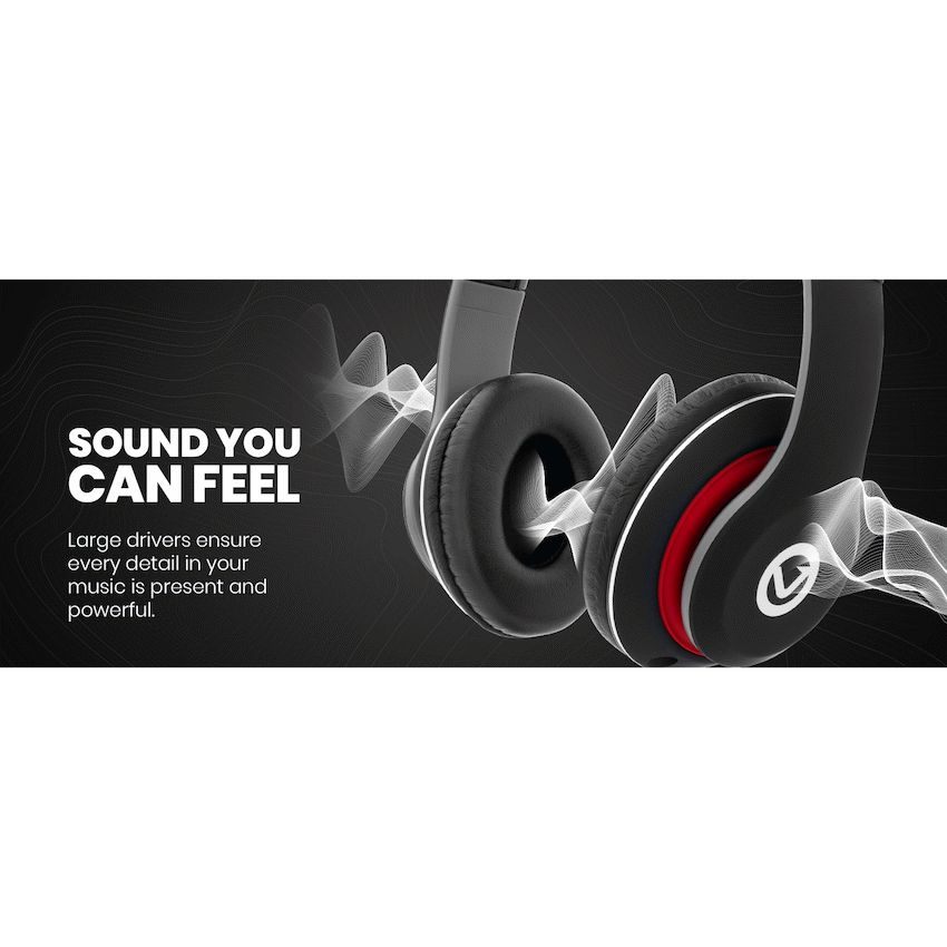 Volkano Falcon Headphones with Microphone - Black