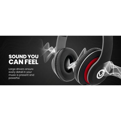 Volkano Falcon Headphones with Microphone - Black