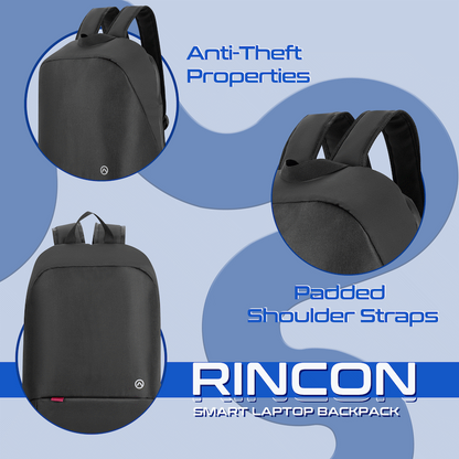Amplify Rincon 15.6" Smart Anti-Theft Laptop Backpack