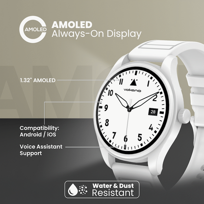 Volkano Eon Series Smartwatch - White