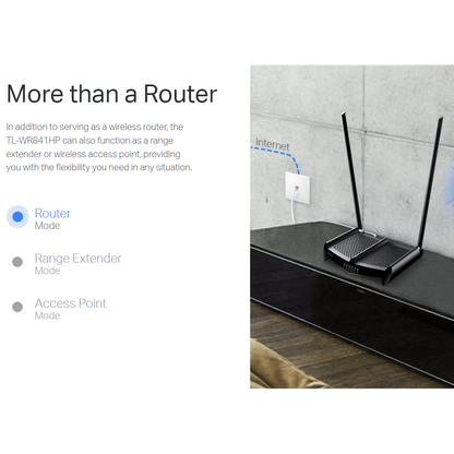 TP-Link TL-WR841HP N300 High Power Wi-Fi Router