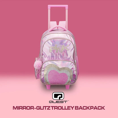 Quest Mirror-Glitz Trolley Backpack - Pink
