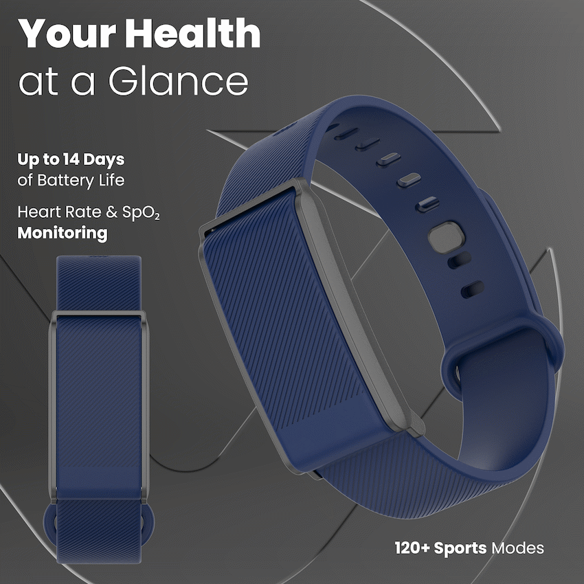 Volkano Vida Series  Smart Band -Navy