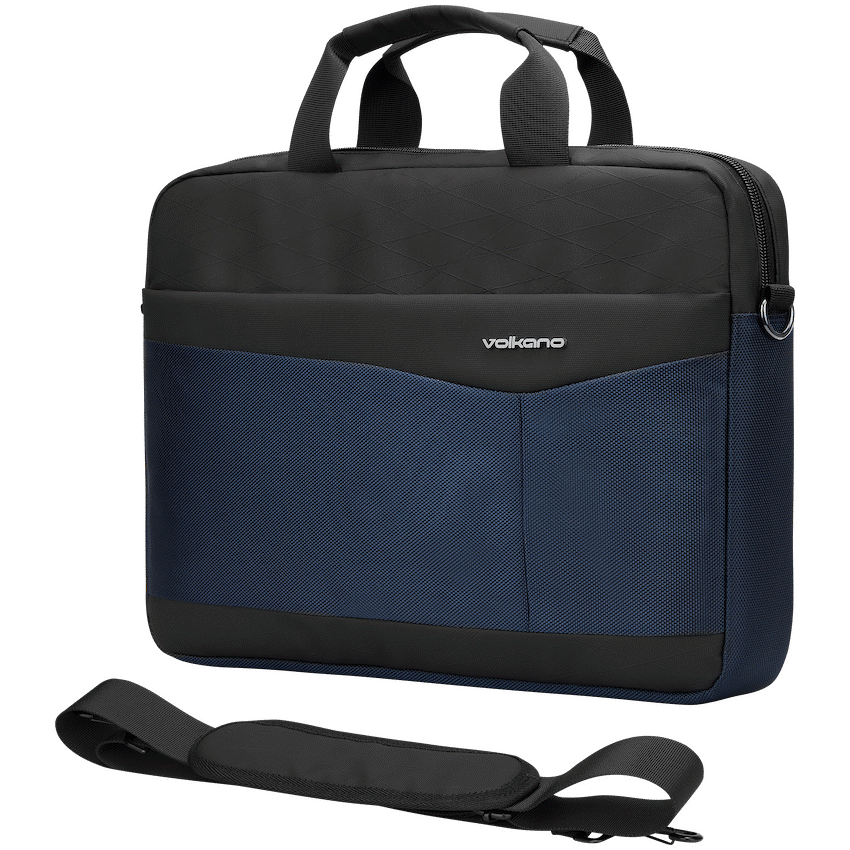 Volkano Seismic 15.6" Laptop Shoulder Bag Blk/Nvy