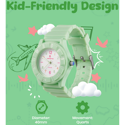Volkano Mallow Series Kids Analogue Watch - Green