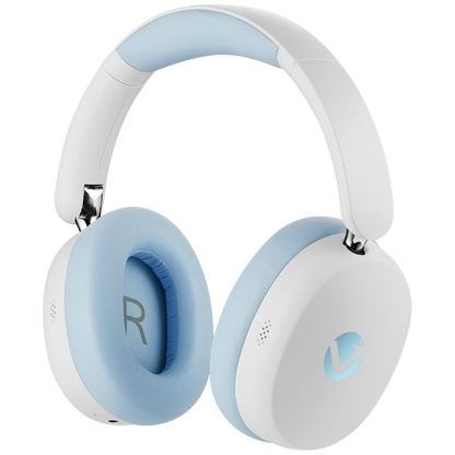 Volkano Lexi Pro Hybrid ANC Headphones - Blue/Cream