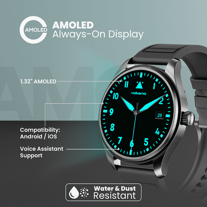 Volkano Eon Series Smartwatch - Black