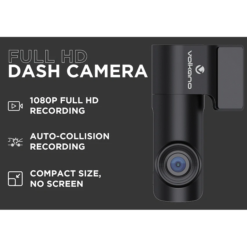 Volkano Vigilance Series FHD Dash Camera - Black