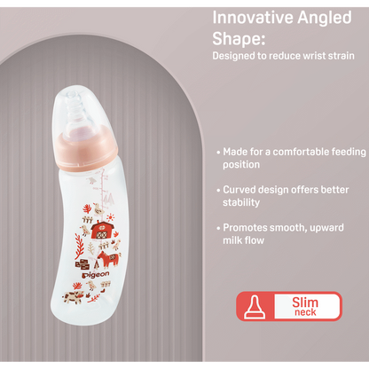 PIGEON FLEXIBLE CURVE BOTTLE 250ML - FARM