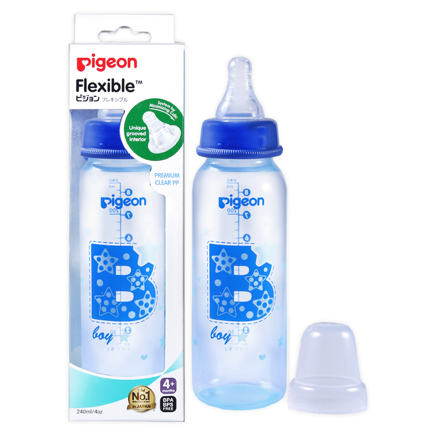Pigeon Flexible Bottle Standard Neck - Blue 240ml
