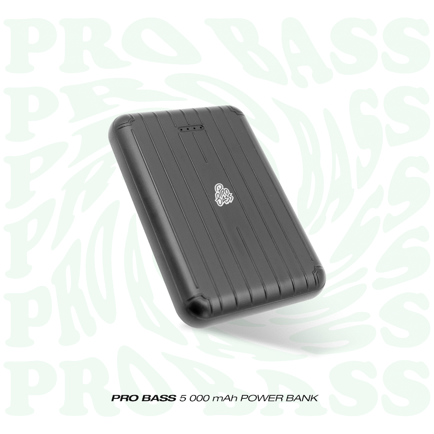 Pro Bass Engine 5000mah Series Power Bank - Black