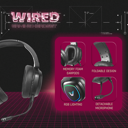 VX Gaming Maverick series Gaming Headset RGB