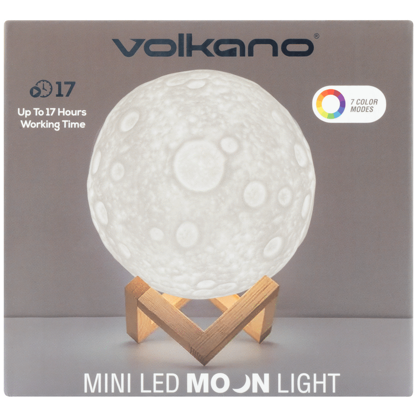 Volkano Galactic Mini Moon LED Mood Light - Battery Operated