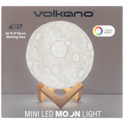 Volkano Galactic Mini Moon LED Mood Light - Battery Operated