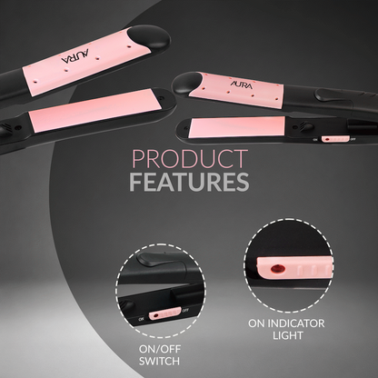 Aura by Elektra Wet n Dry Straightener Black