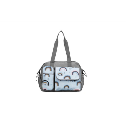 Totes Babe Rainbow Diaper Bag Grey