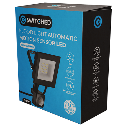 Switched 20w LED Flood Light Automatic Motion Sensor