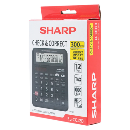 Sharp EL-CC12D Desk Calculator - CheckCorrect Tax