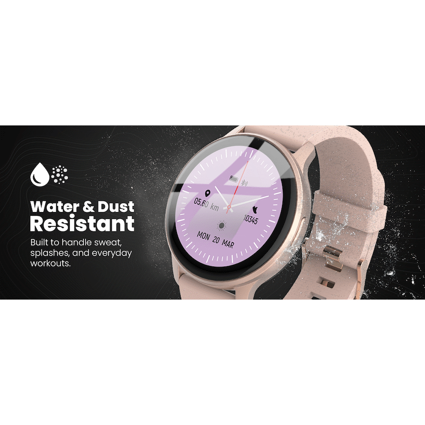 Volkano Active Tech Trend series Watch with heart rate monitor - Gold