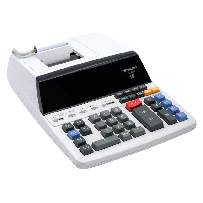 Sharp EL-2607V Premium Fast Printer Calculator AC Powered