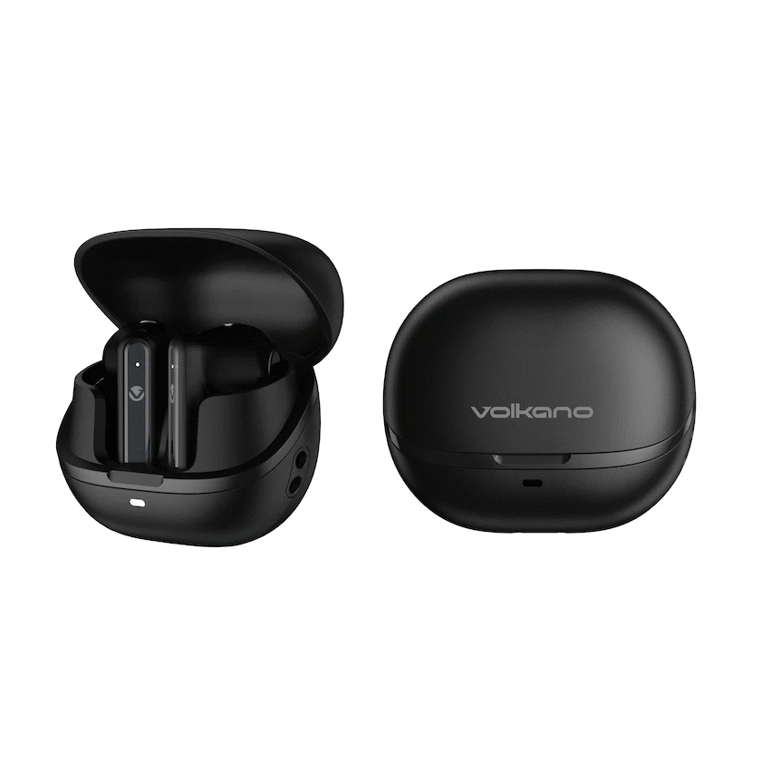 Volkano QuietFit - TWS Earphones with ANC & ENC- Black