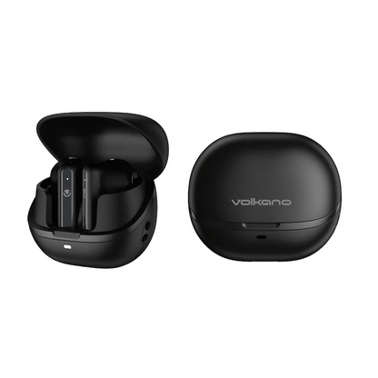 Volkano QuietFit - TWS Earphones with ANC & ENC- Black