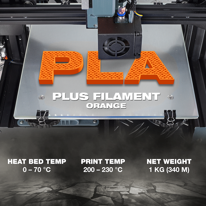 SA Filament Silk PLA Plus Filament 1kg - Orange