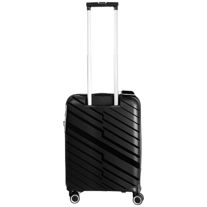 Travelwize Java PP 4-Wheel Spinner 55cm Luggage - Black