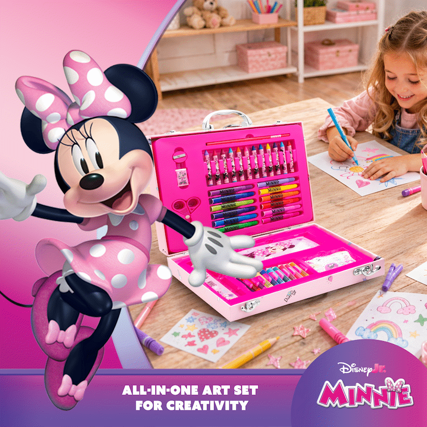 42-Piece Colouring Stationery Briefcase - Minnie Mouse