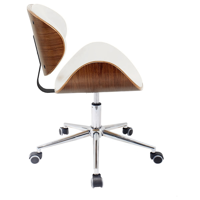 Amos Mid Back Office Chair - White