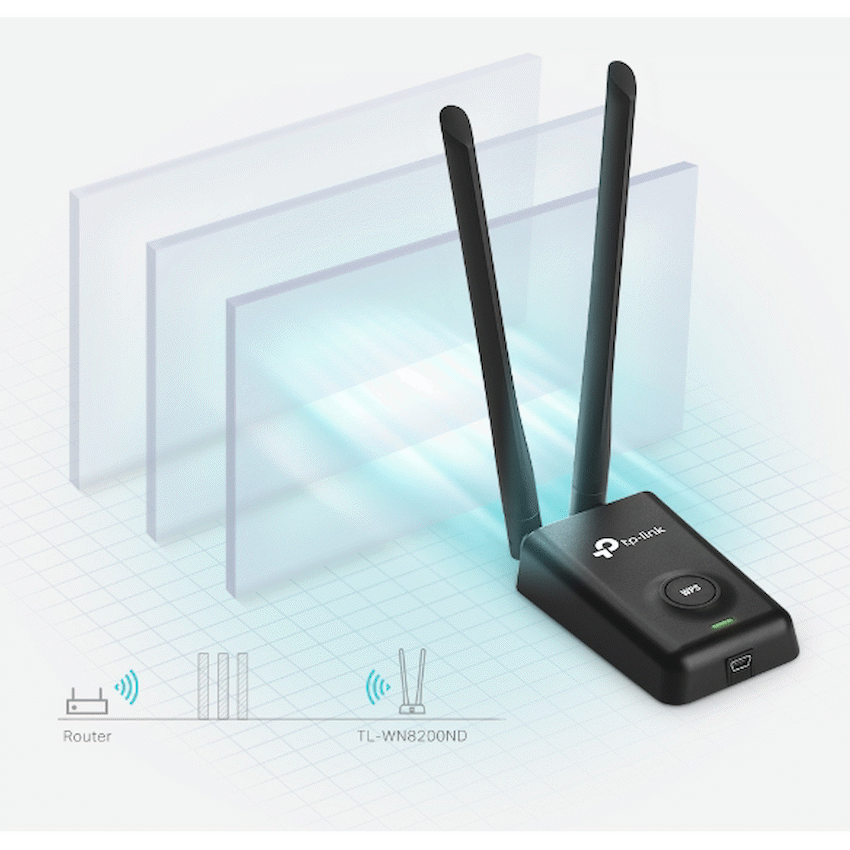 TP-Link TL-WN8200ND 300Mbps High-Power Wireless USB Adapter