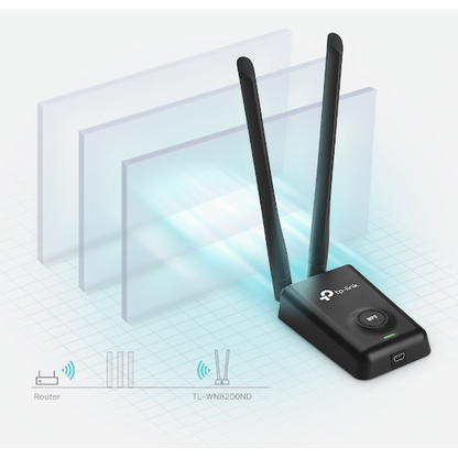 TP-Link TL-WN8200ND 300Mbps High-Power Wireless USB Adapter