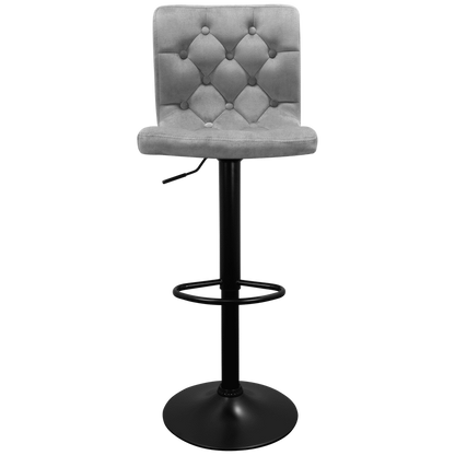 Bayer Large Barstool Grey with black base - Single