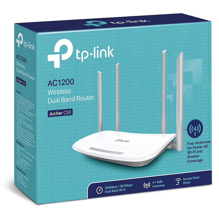 TP-Link Archer C50 AC1200 Dual-Band Wi-Fi Router
