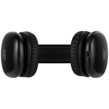 Pro Bass Retro Bluetooth Wireless Headphone with PU Case - Black