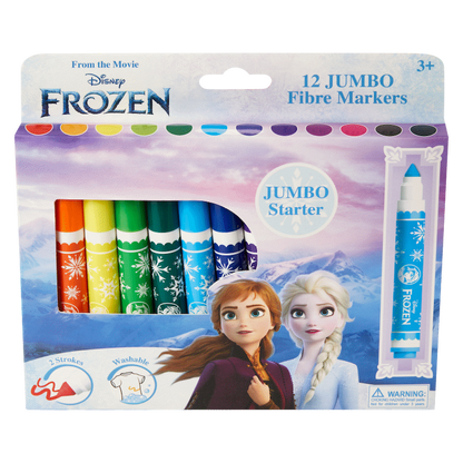 Frozen 12 Jumbo Fibre Markers Multi