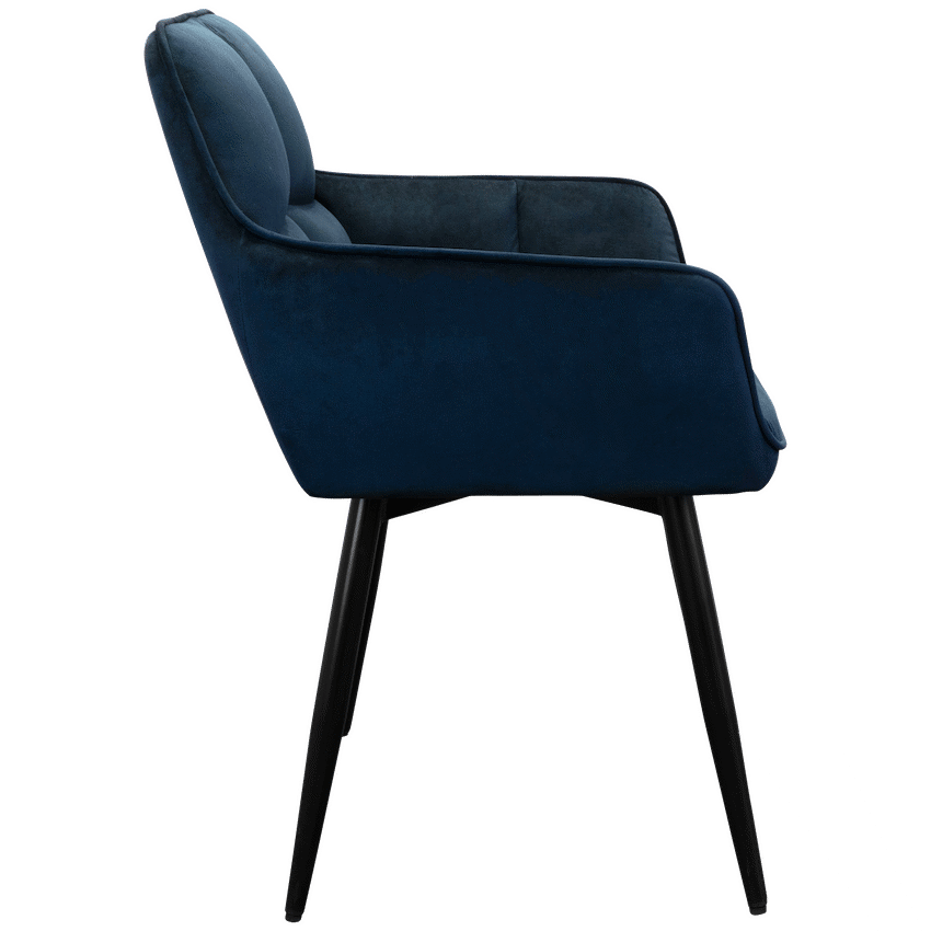 Everfurn Japan Casual Velvet Chair with Swivel - 2 Pack