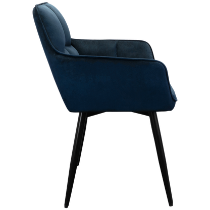Everfurn Japan Casual Velvet Chair with Swivel - 2 Pack