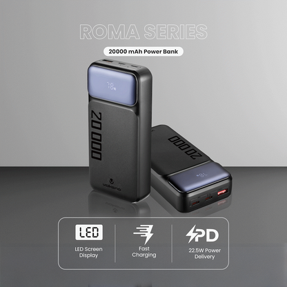 Volkano Roma Series 20000mah PD 22.5w Power Bank