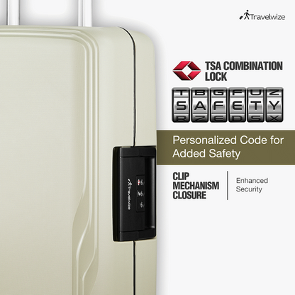Travelwize Clipper PP 55cm 4-Wheel Spinner Luggage Beige