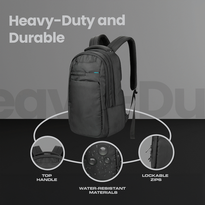 Volkano Suave 15.6" Laptop Backpack - Black/Turquoise