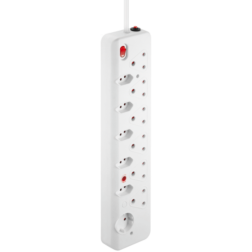 Nexon 12-Way Medium Surge Multiplug 0.5m - White