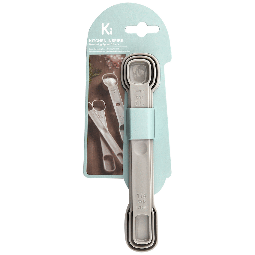 Kitchen Inspire Measuring Spoon 3pce ( Order in Qty of 6)
