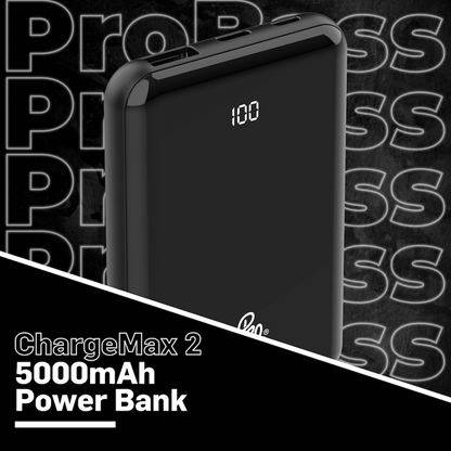 Pro Bass - ChargeMax 2 5000mAh power bank - Black