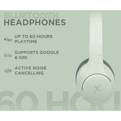 VolkanoX VXH200 Bluetooth Headphones with ANC - Green